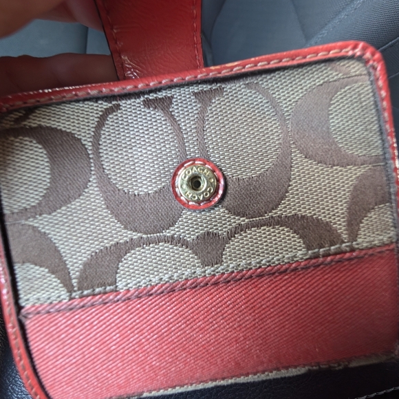 Coach Brown and Orange Wallet - Picture 6 of 7